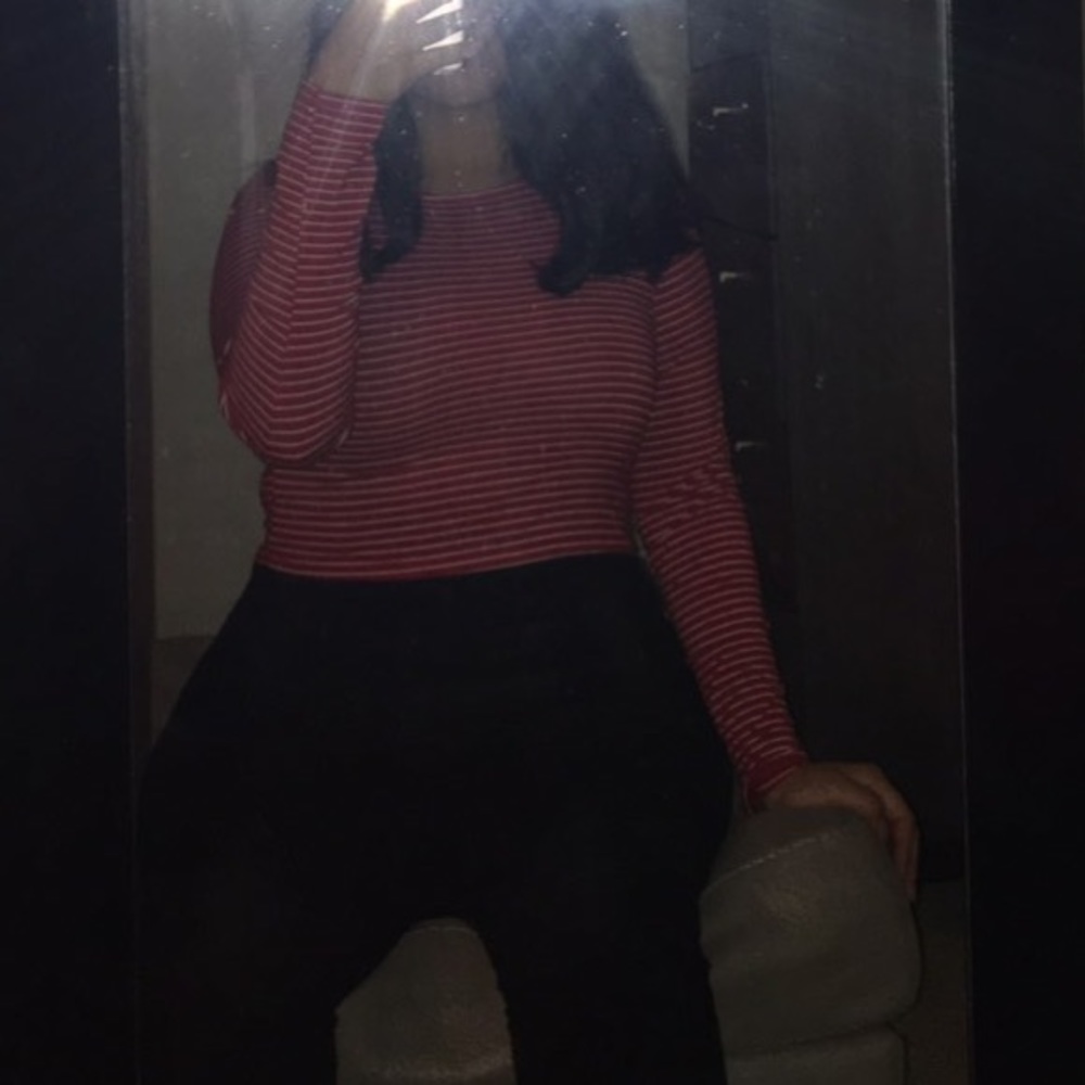 Crop top:long sleeve